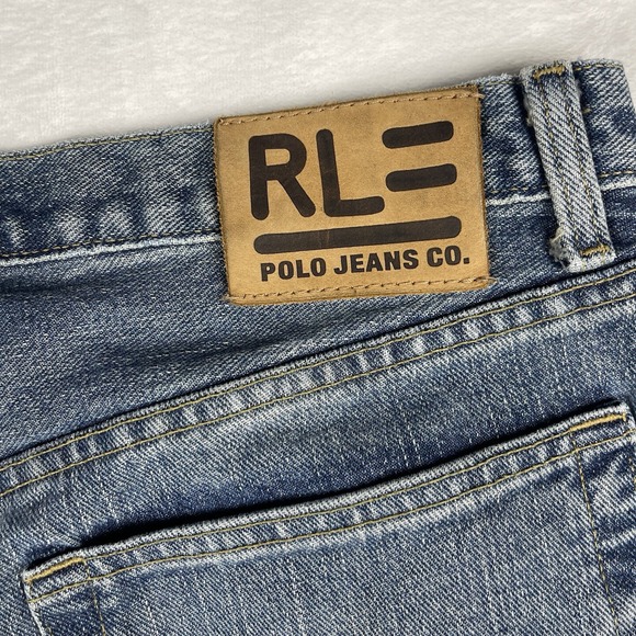RALPH LAUREN Jeans Co Woodrow Straight Leg Denim Jeans Mens 36x30 Loose Wide Leg - Picture 10 of 14